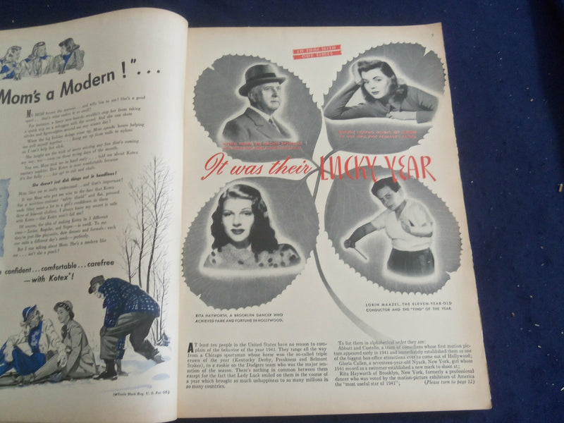 1941 DECEMBER REDBOOK MAGAZINE - ELYSE KNOX COVER - SP 4796P