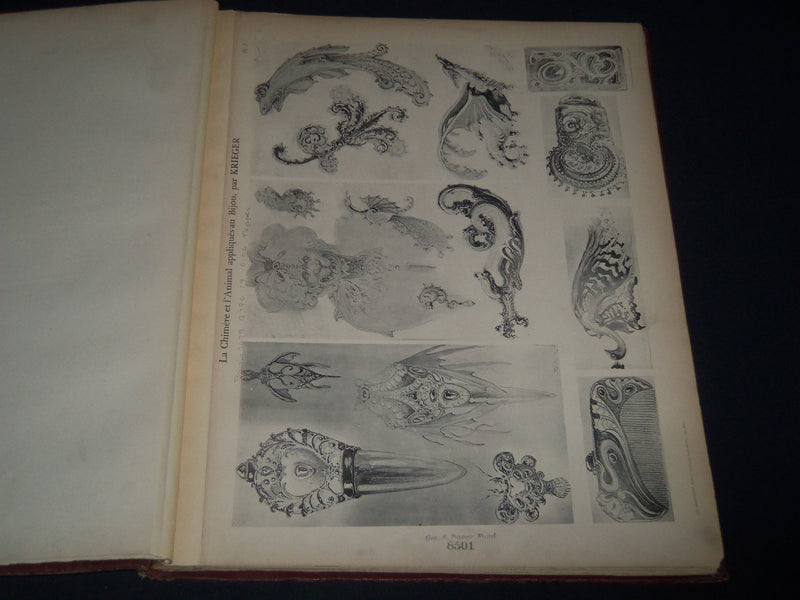 1925 LA CHEMERE & L'ANIMAL VOLUME BY B. KRIEGER - FRENCH - GREAT PLATES - Z 63