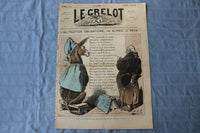 1872 MARCH 17 LE GRELOT NEWSPAPER - L'INSTRUCTION OBLIGATOIRE - FRENCH - NP 8580