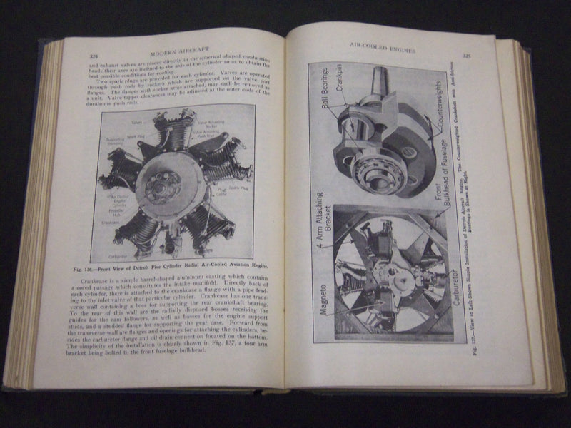 1929 MODERN AIRCRAFT BOOK BY VICTOR W. PAGE - NICE ILLUSTRATIONS - KD 5790