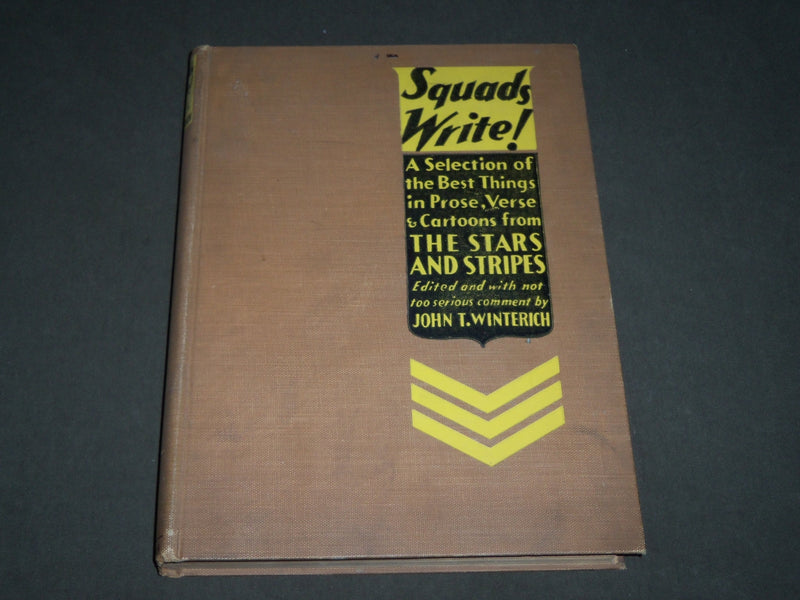 1931 SQUADS WRITE BOOK BY JOHN T. WINTERICH - PROSE VERSE CARTOONS - KD 4870