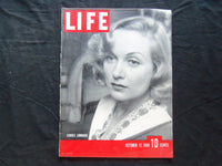 1938 OCTOBER 17 LIFE MAGAZINE - CAROLE LOMBARD - L 100