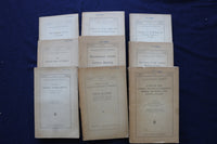 1910 NATIONAL MONEYTARY COMMISSION REPORTS - LOT OF 9 - O 3469