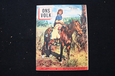 1956 SEP 13 ONS VOLK MAGAZINE - SUSAN HAYWARD COVER - E 24993