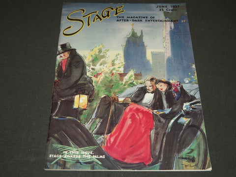1937 JUNE THE STAGE MAGAZINE - THE PALMS - GREAT PHOTOS & ADS - ST 86