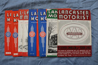 1938 LANCASTER MOTORIST MAGAZINE - LOT OF 8 - O 3734