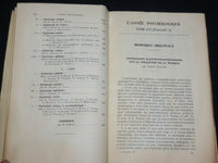 1956 L'ANNEE PSYCHOLOGIQUE FRENCH MAGAZINE ISSUE NO. 2 - J 6573