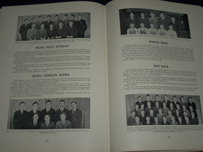 1935 ONONDAGAN UNIVERSITY OF SYRACUSE YEARBOOK - NEW YORK - NICE PHOTOS - YB 412