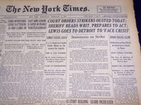 1937 FEB 3 NEW YORK TIMES - COURT ORDERS STRIKES OUSTED TODAY - NT 1290