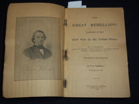 1898 THE GREAT REBELLION VOLUME 1 & 2 BY J. T. HEADLEY - SOFTCOVER - KD 936