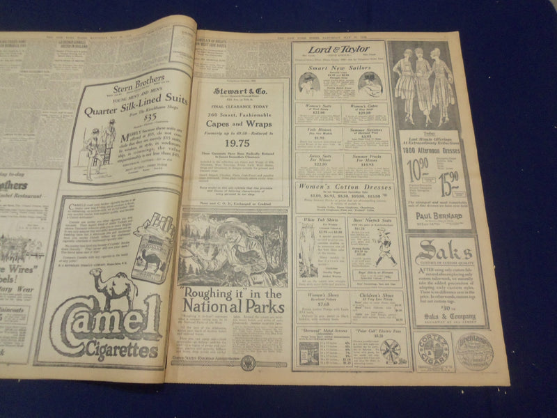 1919 MAY 31 NEW YORK TIMES - NC-4 STARTED AGAIN FOR PLYMOUTH - NT 9253