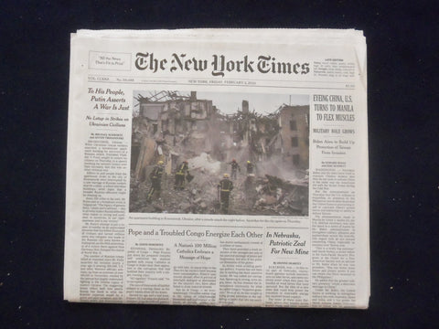 2023 FEB 3 NEW YORK TIMES - EYEING CHINA, U.S. TURNS TO MANILA TO FLEX MUSCLES