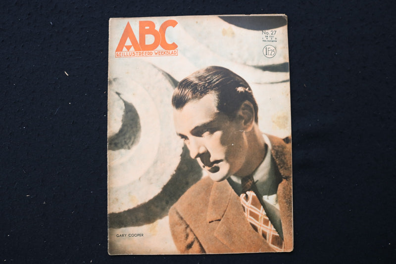 1935 JULY 28 ABC MAGAZINE - GARY COOPER COVER - E 25096