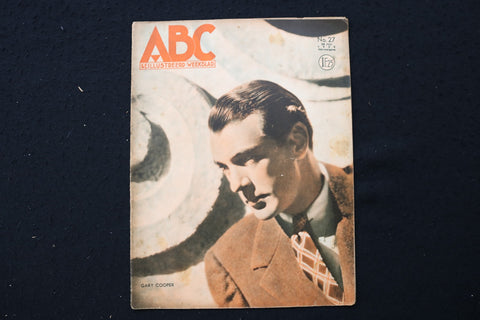 1935 JULY 28 ABC MAGAZINE - GARY COOPER COVER - E 25096