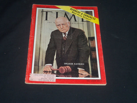 1961 FEBRUARY 10 TIME MAGAZINE - SPEAKER SAMUEL T. RAYBURN - T 1783