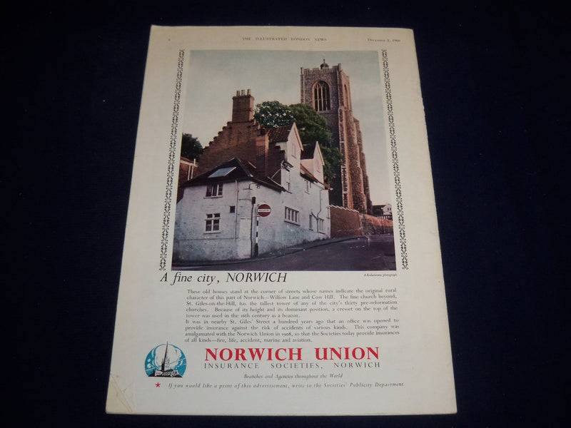 1960 DECEMBER 3 ILLUSTRATED LONDON NEWS MAGAZINE - POLARIS NUCLEAR SUB - E 8058