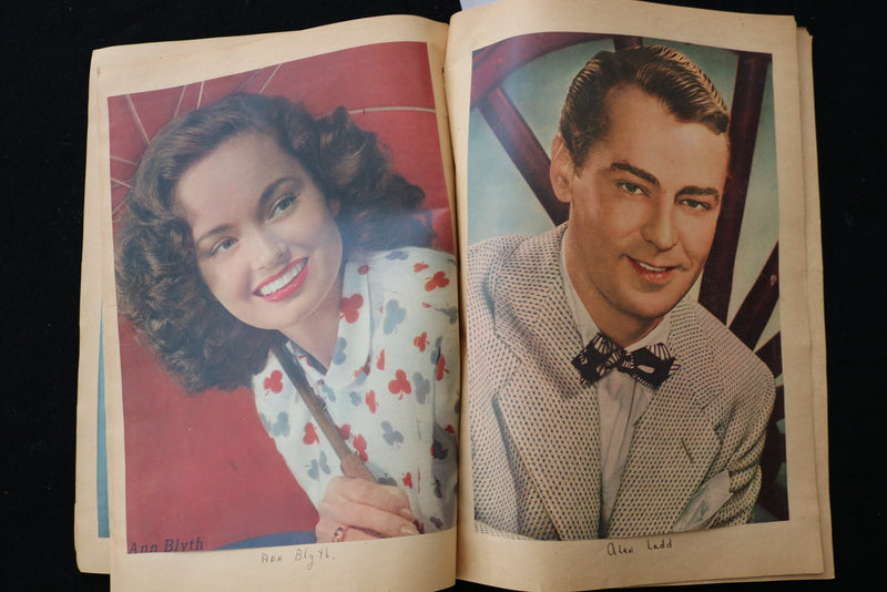 1940'S MOVIE STARS SCRAPBOOK, LOADED - BING CROSBY - ANN BLYTH - E 24937