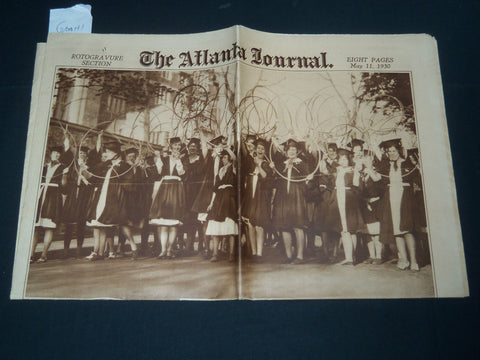 1930 MAY 11 ATLANTIC JOURNAL ROTO SECTION - BOBBY JONES - HARRY LAUDER - NP 3885