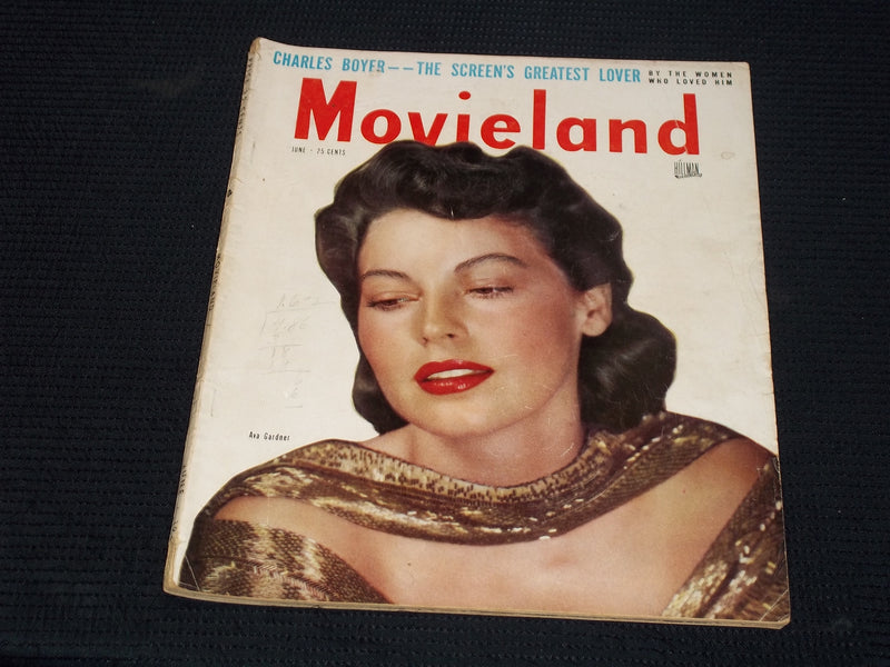 1948 JUNE MOVIELAND MAGAZINE - AVA GARDNER COVER - E 15566