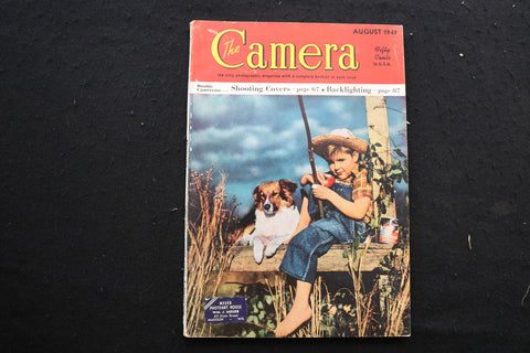 1948 AUGUST THE CAMERA MAGAZINE - SHOOTING COVERS - BACKLIGHTING COVER - K 339