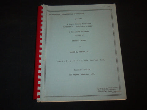 1974 WATERBURY'S ONCE UPON A GREEN HISTORICAL SPECTACLE - ELIAS - KD 1111P