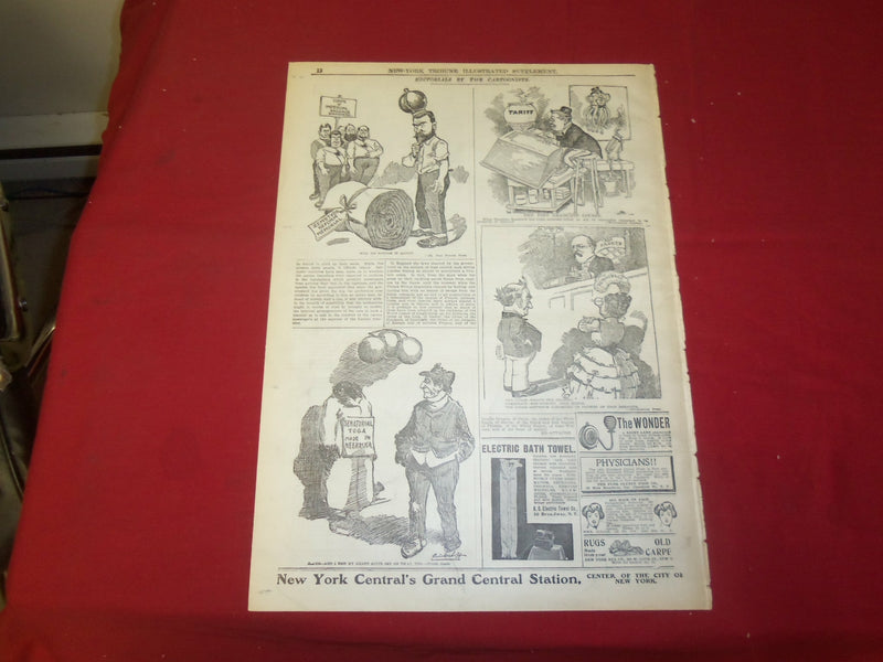 1904 DEC 4 NEW YORK TRIBUNE ILLUS. SUPP. NEWSPAPER-HENRY TIFFT, NYC BOE- NP 3681
