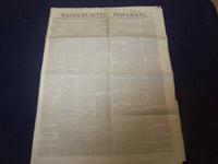 1846 NOVEMBER 21 MASSACHUSETTS PLOUGHMAN NEWSPAPER - EXPLOSIVE COTTON - NP 5136