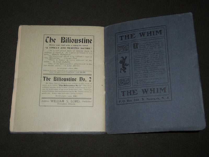 1901 NOVEMBER NOON MAGAZINE VOLUME 2 - PUBLISHED BY WILLIAM S. LORD - J 2829
