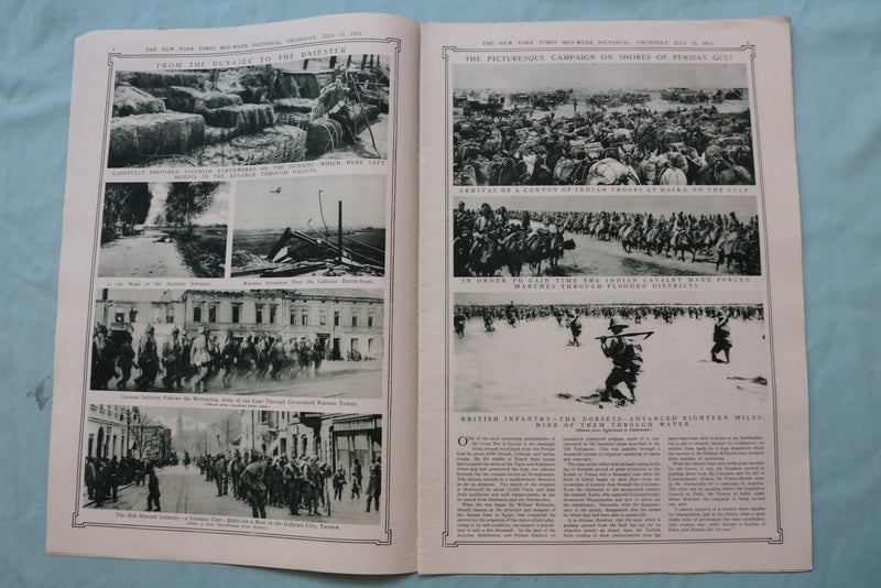 1915 JULY 15 NEW YORK TIMES MID-WEEK PICTORIAL -GIRL AT RESTORED ALSACE- NP 9145