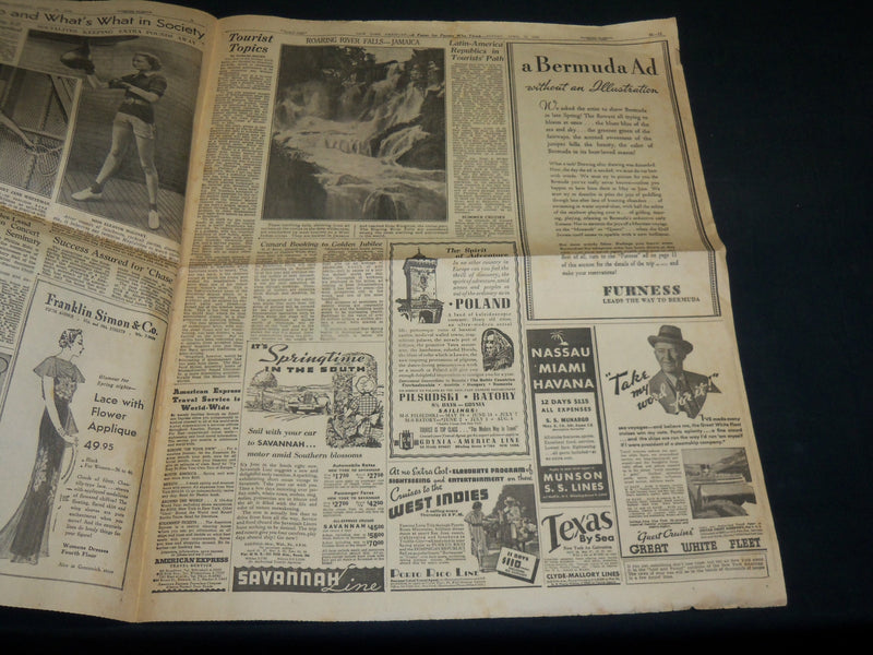 1936 APRIL 19 NEW YORK AMERICAN NEWSPAPER SCREEN & DRAMA SECTION -STARS- NP 5238