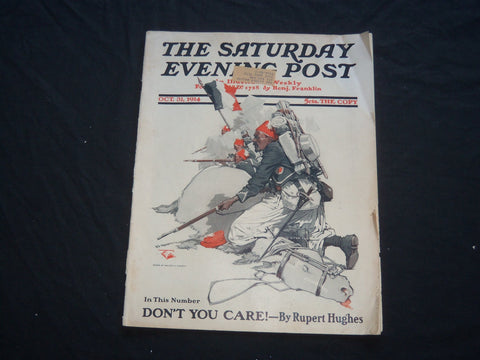 1914 OCT 31 THE SATURDAY EVENING POST MAGAZINE - ILLUSTRATED COVER - SP 655