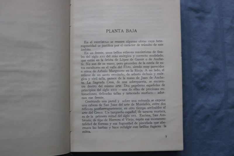 1954 GUIA DEL MUSCO LAZARO GALDIANO BY JOSE CAMON AZNAR- HARDCOVER BOOK - K 3199