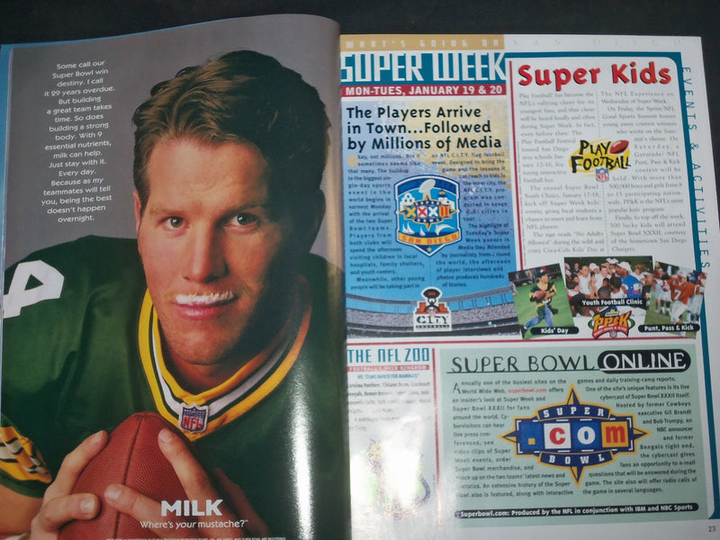 1998 JANUARY 25 SUPER BOWL XXXII PROGRAM - B 6469