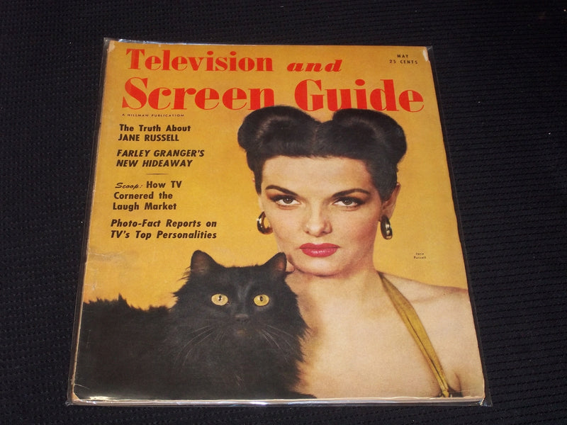 1951 MAY TELEVISION & SCREEN GUIDE MAGAZINE - JANE RUSSELL FRONT COVER - E 3508