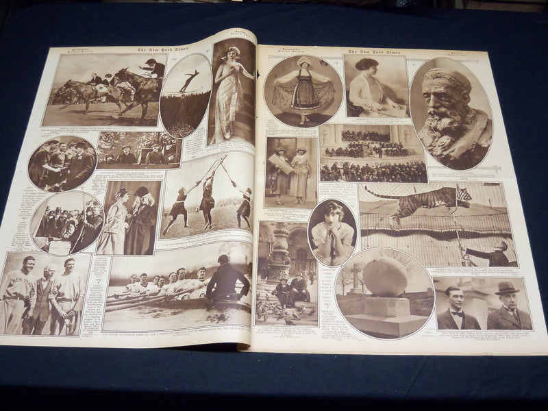 1922 APRIL 2 NEW YORK TIMES PICTURE SECTION NO. 4 & 5 - BABE RUTH - NT 8857