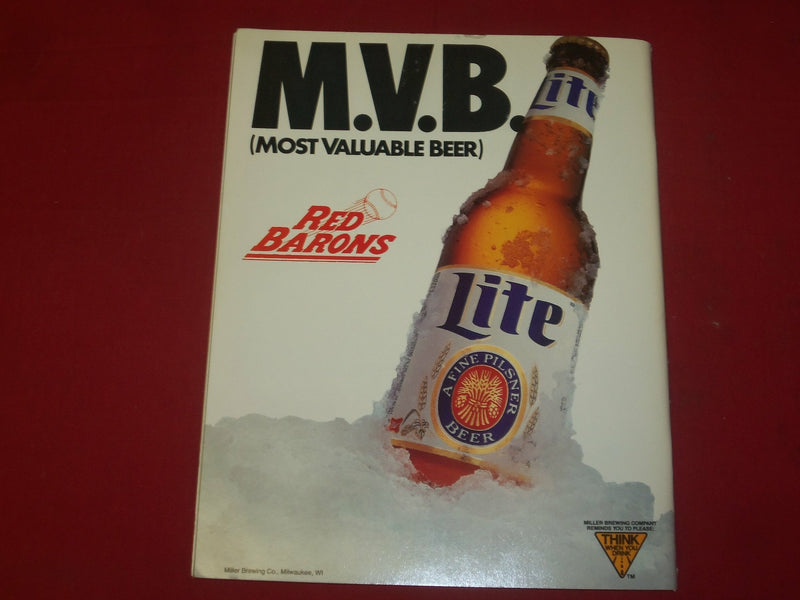 1991 JUNE 29 SCRANTON/WILKES-BARRE RED BARONS PROGRAM - J 4255