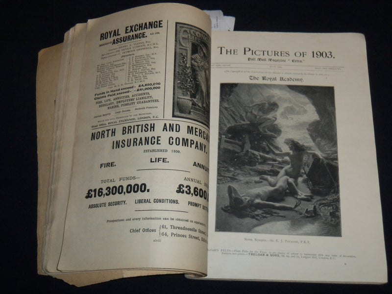 PICTURES OF 1903 PALL MALL MAGAZINE EXTRA - NICE PHOTOS & ADS - B 4128P