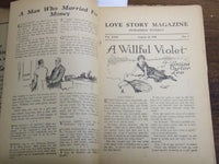 1925 AUGUST 22 LOVE STORY MAGAZINE ILLUSTRATED - VIVIAN GREY - K 1125