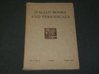 1958 OCTOBER ITALIAN BOOKS AND PERIODICALS - ROME - J 3559