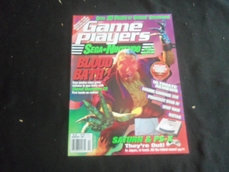 1995 FEBRUARY GAME PLAYERS MAGAZINE - VIDEO GAMES - B 5536F