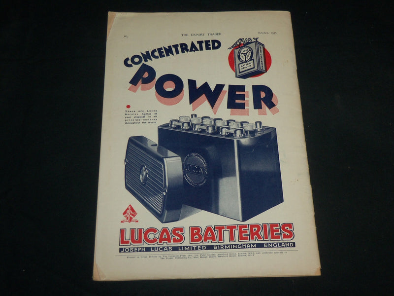 1935 OCTOBER THE EXPORT TRADER BICYCLE MAGAZINE - NICE ADS - SP 1212W
