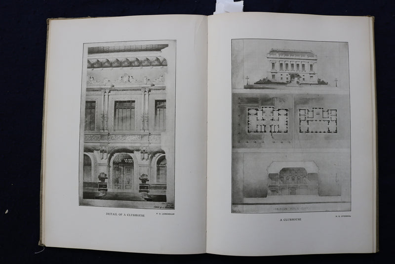 1905 M.I.T. ARCHITECTURAL ANNUAL HARDCOVER BOOK - K 1302
