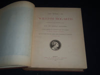 1876 THE WORKS OF WILLIAM HOGARTH VOLUME BY CHARLES LAMB - GREAT PLATES - Z 38