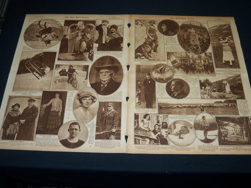 1921 FEBRUARY 6 NEW YORK TIMES PICTURE SECTION NO. 4 & 5 - W. J. BRYAN - NT 8922