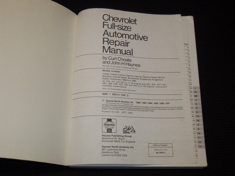 1956-1990 AUTOMOBILE SERVICE MANUALS LOT OF 7 - SOFTCOVER - KD 2015