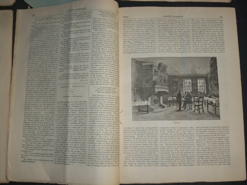 1876 APPLETON'S JOURNAL MAGAZINE -LOT OF 26 - NICE ADS & ILLUSTRATIONS - WR 634B