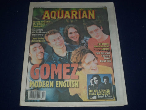 2002 MAY 8-15 AQUARIAN WEEKLY NEWSPAPER - GOMEZ BAND COVER - J 1149