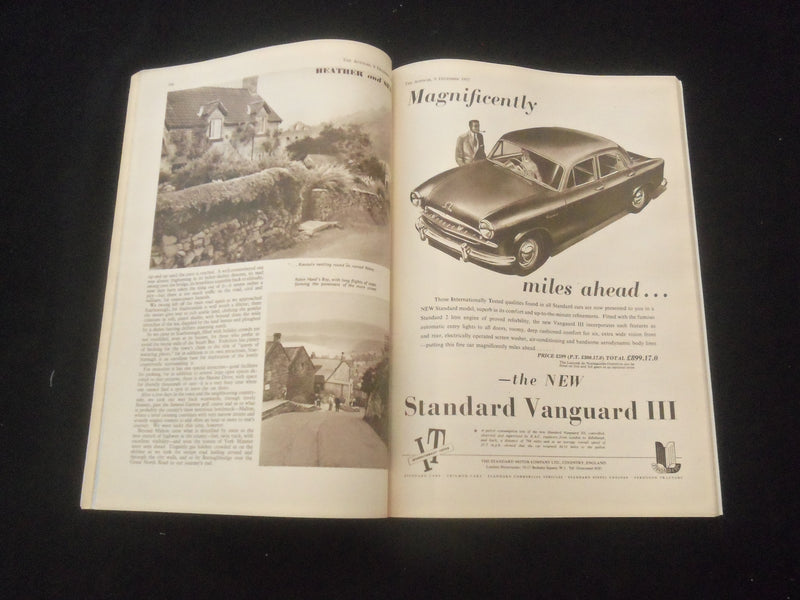 1955 DECEMBER 9 THE AUTOCAR MAGAZINE - STANDARD VANGUARD III - BRITISH - J 7835