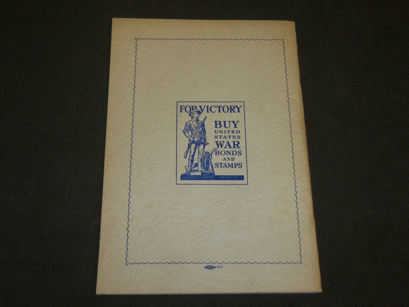 1943 NOV 27 YOUR NEIGHBORHOOD SERVICEMENS BENEFIT DANCE PROGRAM - J 3538