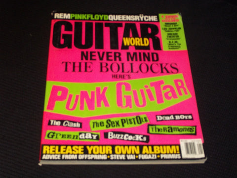 1995 JANUARY GUITAR WORLD MAGAZINE - PUNK GUITAR FRONT COVER - E 295